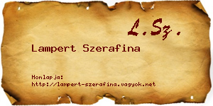 Lampert Szerafina névjegykártya